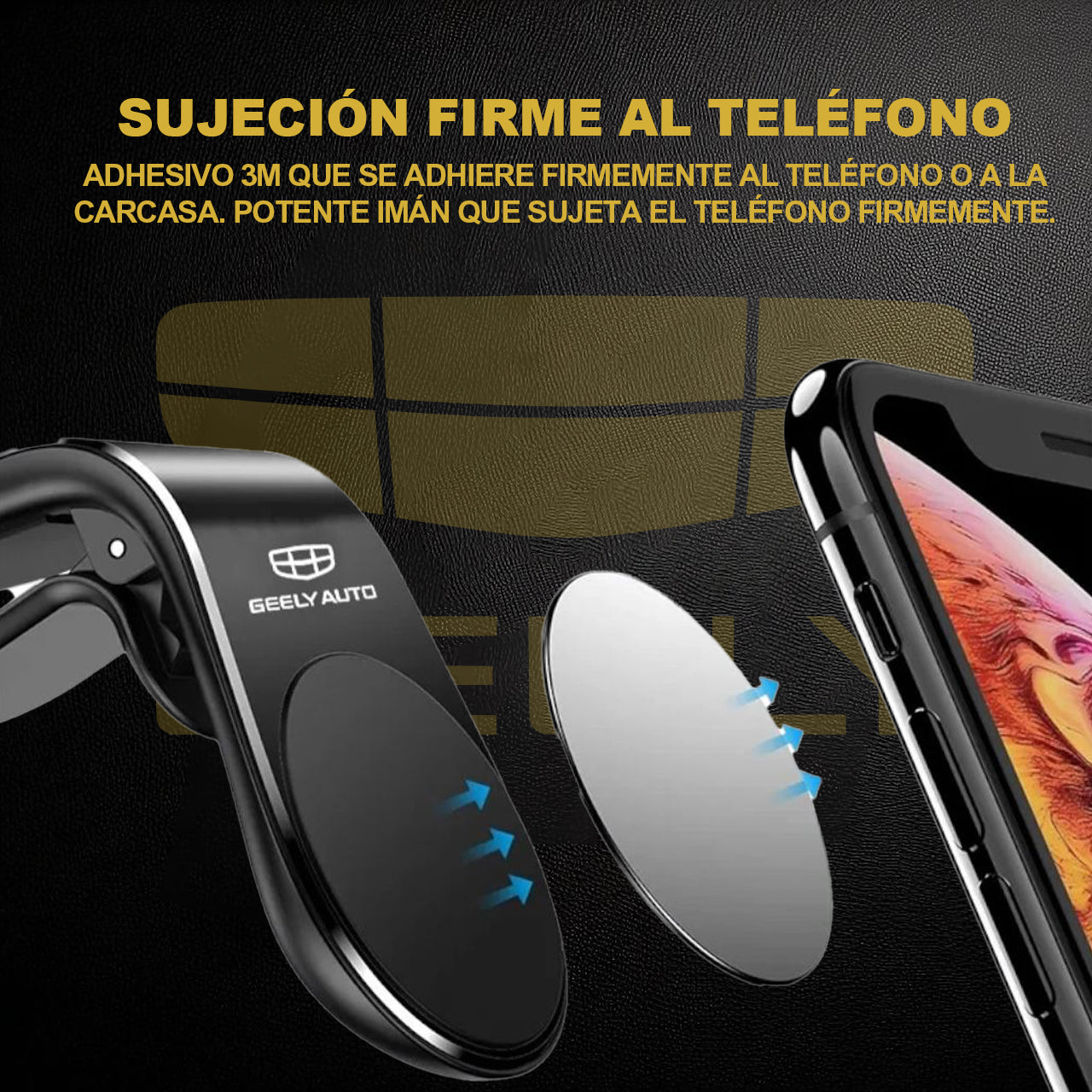 Soporte Magnético para Teléfono de Coche – Clip para Geely Coolray, Geometry C, GX3, Emgrand EC7, LC, Tugella, Binray X7, Atlas CK