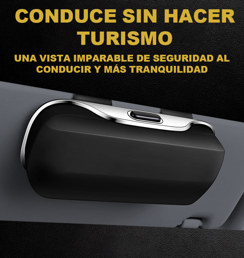Estuche de Gafas para Visera de Coche – Premium ABS con Interior Acolchado